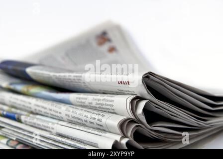 Pile de journaux Banque D'Images