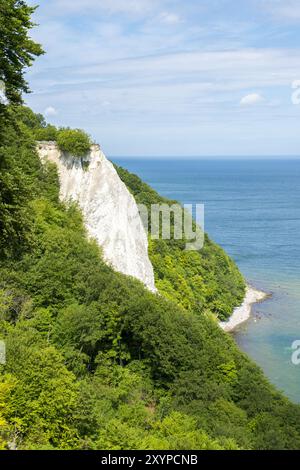 Le Koenigsstuhl, une falaise de craie près de Stubbenkammer Banque D'Images