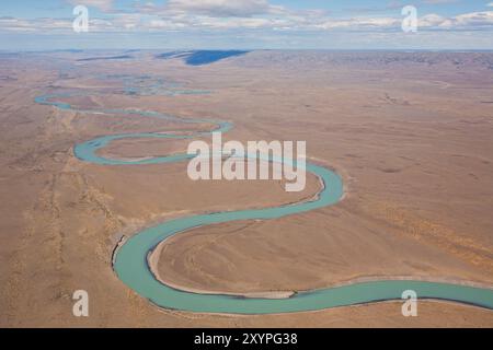 Rio Santa Cruz, Patagonie, Argentine, Amérique du Sud Banque D'Images