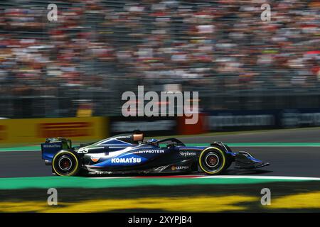 Alexander Albon (THA) - Williams Racing - Williams FW46 - Mercedes pendant la séance d'essais, août 30, de formule 1 Pirelli Gran Premio d'Italia 2024, prévue sur l'Autodromo Nazionale di Monza circuit à Monza (MB) Italie - août 29 au 1er septembre 2024 crédit : Alessio de Marco/Alamy Live News Banque D'Images