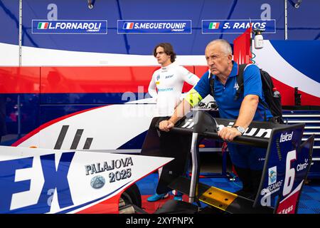 Monza, Italie. 30 août 2024. RAMOS Santiago (mex), Trident, Dallara F3 2019, portrait lors de la 10ème manche du Championnat FIA de formule 3 2024 du 30 août au 1er septembre 2024 sur l'Autodromo Nazionale Monza, à Monza, Italie - photo Sebastian Rozendaal/Agence photo néerlandaise/DPPI crédit : DPPI Media/Alamy Live News Banque D'Images