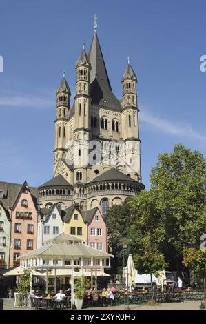 Marché aux poissons dans la vieille ville de Cologne Banque D'Images