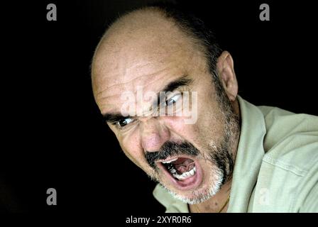 Homme qui crie Banque D'Images