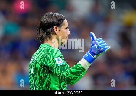 Milan, Italie. 30 août 2024. Yann Sommer (FC Inter) ; lors du match de football Serie A entre l'Inter et Atalanta au stade San Siro de Milan, Italie du Nord - vendredi 30 août 2024. Sport - Soccer . (Photo de Spada/Lapresse) crédit : LaPresse/Alamy Live News Banque D'Images