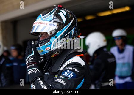 Austin, Etats-Unis. 30 août 2024. HARDWICK Ryan (usa), Proton Competition, Ford Mustang GT3, portrait lors de la Lone Star Star Star le Mans 2024, 6ème manche du Championnat du monde d'Endurance FIA 2024, du 30 août au 1er septembre 2024 sur le circuit des Amériques à Austin, Texas, États-Unis d'Amérique - photo Julien Delfosse/DPPI crédit : DPPI Media/Alamy Live News Banque D'Images