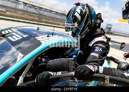 Austin, Etats-Unis. 30 août 2024. HARDWICK Ryan (usa), Proton Competition, Ford Mustang GT3, portrait lors de la Lone Star Star Star le Mans 2024, 6ème manche du Championnat du monde d'Endurance FIA 2024, du 30 août au 1er septembre 2024 sur le circuit des Amériques à Austin, Texas, États-Unis d'Amérique - photo Julien Delfosse/DPPI crédit : DPPI Media/Alamy Live News Banque D'Images