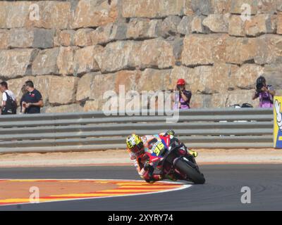 Alvcaniz, Espagne. 30 août 2024. 36 Joan Mir (Spa-Repsol Honda Team) lors du Moto Grand Prix GoPro d'Aragon essais libres MotoGP vendredi, MotoGP d'Espagne au circuit Motorland à Alcaniz le 30 août 2024 à Alcaniz, Espagne. (Photo de Fabio Averna/Sipa USA) crédit : Sipa USA/Alamy Live News Banque D'Images