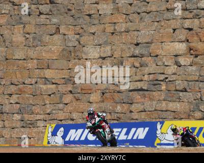 Alvcaniz, Espagne. 30 août 2024. 05 Johann Zarco (Fra-Honda LCR) lors du Moto Grand Prix GoPro d'Aragon essais libres MotoGP vendredi, MotoGP d'Espagne au circuit Motorland à Alcaniz le 30 août 2024 à Alcaniz, Espagne. (Photo de Fabio Averna/Sipa USA) crédit : Sipa USA/Alamy Live News Banque D'Images