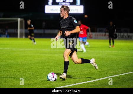 Hvidovre, Danemark. 30 août 2024. Julius Madsen (14 ans) de AC Horsens vu lors du match NordicBet Liga entre Hvidovre IF et AC Horsens à la Pro ventilation Arena de Hvidovre. Crédit : Gonzales photo/Alamy Live News Banque D'Images