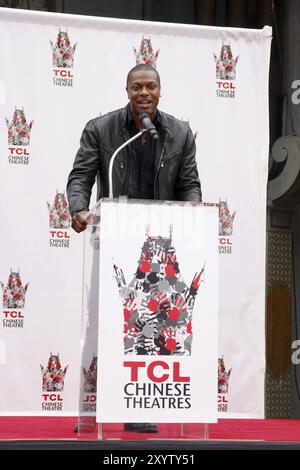 Chris Tucker à la cérémonie Jackie Chan Hand and Foot Print qui s'est tenue au TCL Chinese Theatre à Hollywood, États-Unis, le 6 juin 2013 Banque D'Images