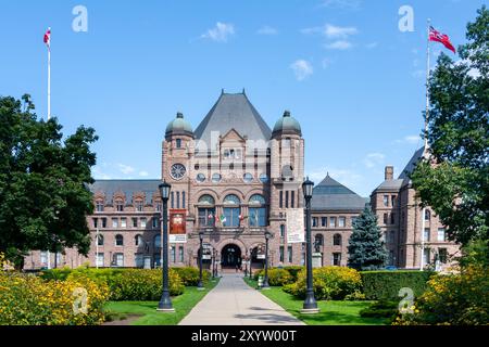 Édifice législatif de l'Ontario à Queen's Park à Toronto, Canada. Banque D'Images