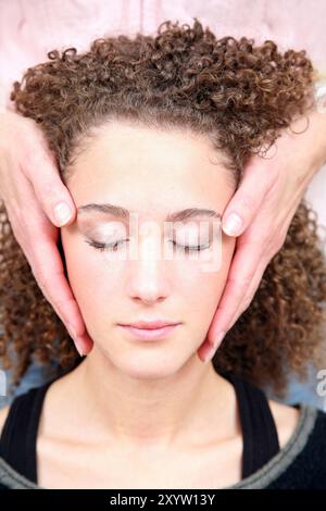 Reiki comme énergie spirituelle et mentale de la vie Banque D'Images