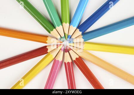 Arrière-plan de crayons multicolores Banque D'Images