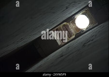 Chambre de combustion d'un four à coke avec trou de fumée Banque D'Images