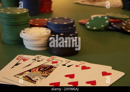 Den Helder, pays-Bas. Novembre 2022. Une partie de poker Banque D'Images