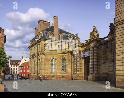 Strassburg Palais Rohan, Elsass, Strasbourg le Palais Rohan en Alsace, France, Europe Banque D'Images