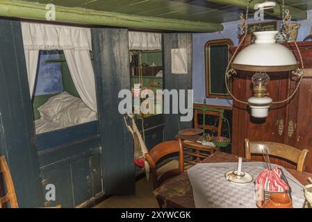 Enkhuizen, pays-Bas. Juin 2022. L'intérieur d'un chalet de pêcheur à Enkhuizen Banque D'Images