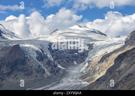 Glacier Pasterze sur le Grossglockner, Autriche, Europe Banque D'Images