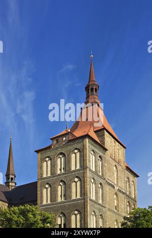 Église Sainte-Marie à Rostock Banque D'Images