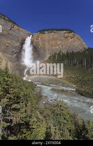 Parc national Takakkaw Falls im Yoho, en Colombie-Britannique Banque D'Images