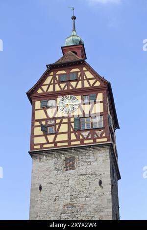 Tour historique dans Schwaebisch Hall, Allemagne, Europe Banque D'Images