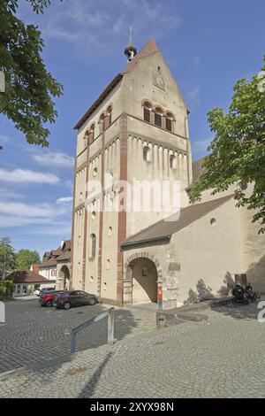 UNESCO Eglise romane Sainte-Marie et Saint-Marc, église monastère, cathédrale, Mittelzell, île de Reichenau, Untersee, Lac de Constance, Lac de Constance R Banque D'Images