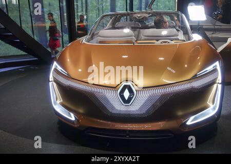 Francfort, Allemagne. 12 septembre 2017. Conférence de presse Renault au 65ème salon international de l'automobile IAA à Francfort-sur-le-main le mardi 12 septembre 20 Banque D'Images