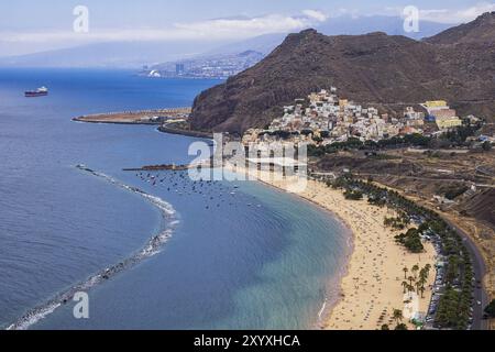 Vue de San Andres sur Tenerife Banque D'Images