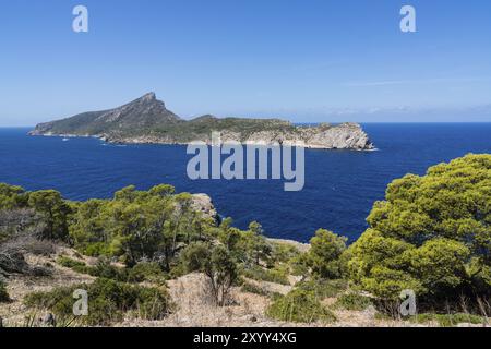 Dragonera Island, sa Trapa, Andratx, sierra de Tramuntana, majorque, îles Baléares, Espagne, Europe Banque D'Images