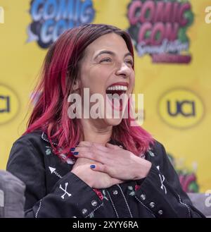 DORTMUND, ALLEMAGNE, 1er décembre 2018 : Natalia Tena (*1984, actrice anglaise) au German Comic Con Dortmund, une convention de fans de deux jours Banque D'Images