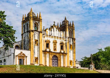 Célèbre église baroque historique dans la ville d'Olinda en Pernambuco Banque D'Images