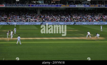 Une vue générale de l'Angleterre contre Sri Lanka 2ème Rothesay test match jour 3 à Lords, Londres, Royaume-Uni, 31 août 2024 (photo par Izzy Poles/News images) Banque D'Images