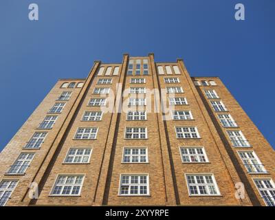 Détail d'un bâtiment historique à Rostock Banque D'Images