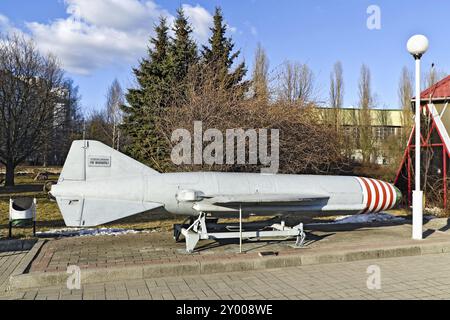 Missile de croisière anti-navire soviétique P-15 ?Termit?. Musée de l'océan mondial. Kaliningrad (Koenigsberg avant 1946), Russie, Europe Banque D'Images