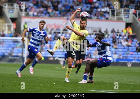 Reading, Angleterre. 31 août 2024. Matt Godden pendant le match Sky Bet EFL League One entre Reading FC et Charlton Athletic au Select car Leasing Stadium, Reading. Kyle Andrews/Alamy Live News Banque D'Images