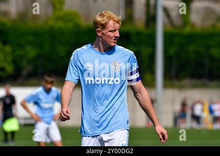 Landore, Swansea, pays de Galles. 31 août 2024. David Mantle de Coventry City lors du match de la Ligue de développement professionnel des moins de 18 ans entre Swansea City et Coventry City au JOMA High performance Centre à Landore, Swansea, pays de Galles, Royaume-Uni le 31 août 2024. Crédit : Duncan Thomas/Majestic Media/Alamy Live News. Banque D'Images