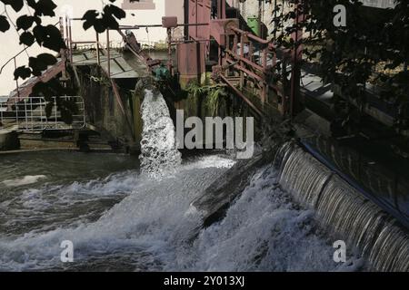 Moulin à eau à Lemgo (Lippe, Rhénanie du Nord-Westphalie) Banque D'Images