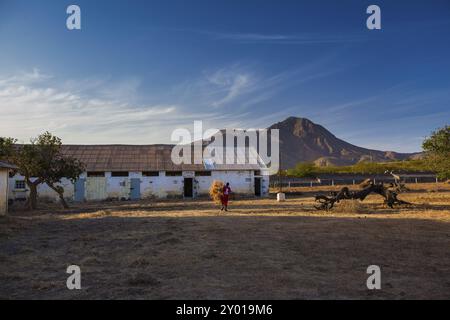 Camp de concentration sur les îles du Cap-Vert Banque D'Images