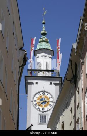 Tour de l'hôtel de ville, Salzbourg, Autriche, Europe Banque D'Images