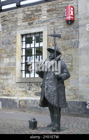 Monument de gardien de nuit à Rinteln Banque D'Images