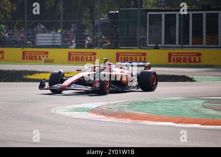 Carlos Sainz (Scuderia Ferrari HP, #55), qualification , ITA, formel 1 Weltmeisterschaft, grand Prix d'Italie, Autodromo Nazionale Monza, 31.08.2024 Foto : Eibner-Pressefoto/Annika Graf Banque D'Images