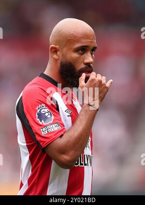 Londres, Royaume-Uni. 31 août 2024. Bryan Mbeumo de Brentford lors du match de premier League au Gtech Community Stadium de Londres. Le crédit photo devrait se lire comme suit : David Klein/Sportimage crédit : Sportimage Ltd/Alamy Live News Banque D'Images