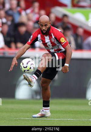 Londres, Royaume-Uni. 31 août 2024. Bryan Mbeumo de Brentford lors du match de premier League au Gtech Community Stadium de Londres. Le crédit photo devrait se lire comme suit : David Klein/Sportimage crédit : Sportimage Ltd/Alamy Live News Banque D'Images