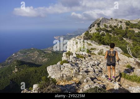 Camino del Archiduque, Valldemosa, Sierra de Tramontana, Mallorca, Islas baleares, Espagne, Europe Banque D'Images