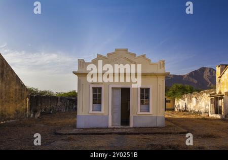 Minuscule hôpital dans un camp de concentration au Cap-Vert Banque D'Images