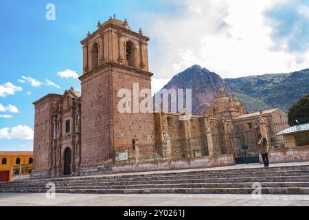 Façade de l'église Santa Isabella Pucara dans Puno. Pérou Banque D'Images