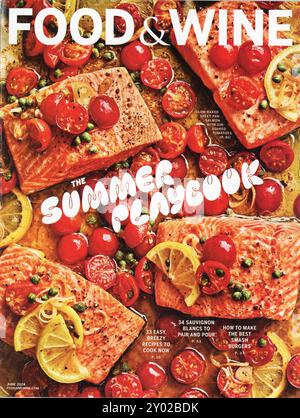 Food & Wine juin 2024 Magazine Cover, États-Unis Banque D'Images