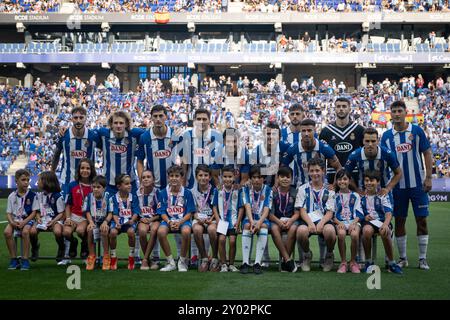 Barcelone, Espagne. 31 août 2024. Lors d'un match de la Liga EA Sports entre le RCD Espanyol et le Rayo Vallecano au Stage Front Stadium de Barcelone, en Espagne, le 31 2024 août. Photo de Felipe Mondino/Sipa USA crédit : Sipa USA/Alamy Live News Banque D'Images