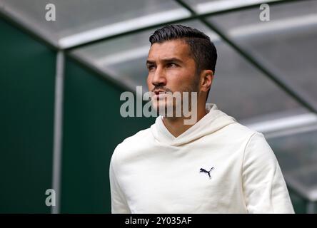 BRÊME, ALLEMAGNE - AOÛT 31 : Nuri Sahin entraîneur-chef du Borussia Dortmund lors du match de Bundesliga entre le SV Werder Brême et le Borussia Dortmund au Weserstadion le 31 août 2024 à Brême, Allemagne. © diebilderwelt / Alamy Stock Banque D'Images