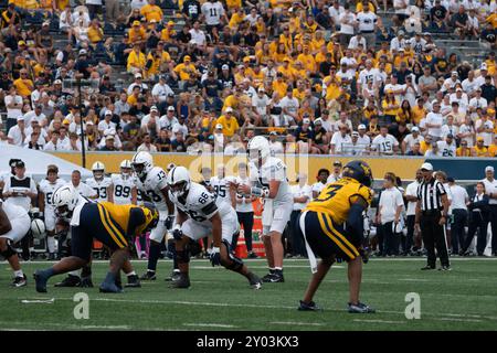 31 août 2024, Blank, Blank, États-Unis : août 31, 2024 : lors de la West Virginia University Mountaineers (WVU) contre la Penn State University Nittany Lions à Morgantown, WV au Milan Puskar Stadium. Bradley Martin/apparent Media Group (crédit image : © AMG/AMG via ZUMA Press Wire) USAGE ÉDITORIAL SEULEMENT! Non destiné à UN USAGE commercial ! Banque D'Images